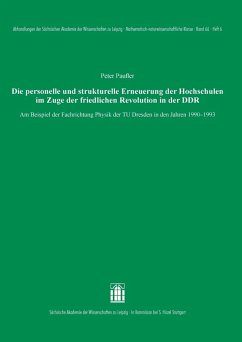 Cover Die personelle und strukturelle Erneuerung der Hochschulen im Zuge der friedlichen Revolution in der DDR (eBook, PDF)