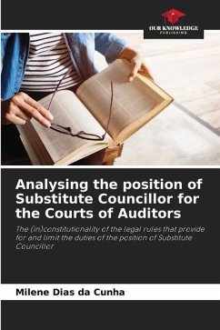 Analysing the position of Substitute Councillor for the Courts of Auditors - Dias da Cunha, Milene