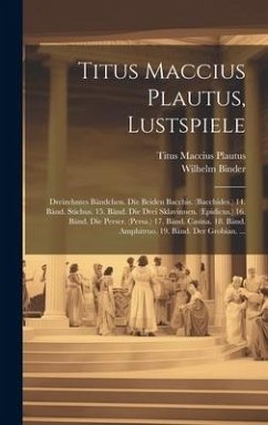 Cover Titus Maccius Plautus, Lustspiele