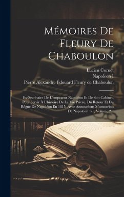 Cover Mémoires De Fleury De Chaboulon