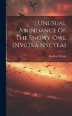 Unusual Abundance Of The Snowy Owl (nyctea Nyctea)