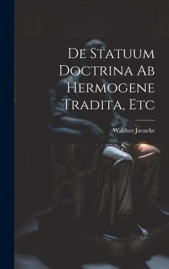 Cover De Statuum Doctrina Ab Hermogene Tradita, Etc