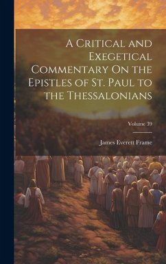 A Critical and Exegetical Commentary On the Epistles of St. Paul to the Thessalonians; Volume 39 - Frame, James Everett