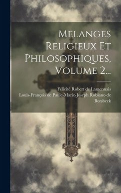 Cover Melanges Religieux Et Philosophiques, Volume 2...