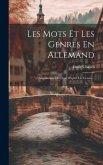 Les Mots Et Les Genres En Allemand: Vocabulaire Dístribué D'aprés Les Genres...