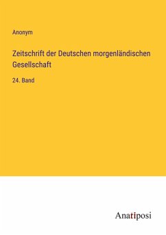 Cover Zeitschrift der Deutschen morgenländischen Gesellschaft