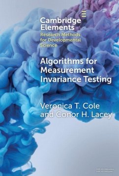 Algorithms for Measurement Invariance Testing - Cole, Veronica (Wake Forest University, North Carolina); Lacey, Conor H. (Wake Forest University, North Carolina)