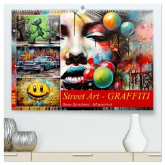 Street Art Graffiti (hochwertiger Premium Wandkalender 2024 DIN A2 quer), Kunstdruck in Hochglanz