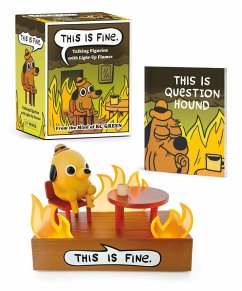 This Is Fine Talking Figurine - Green, Kc