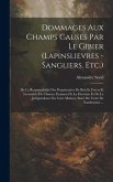 Dommages Aux Champs Causes Par Le Gibier (Lapinslievres - Sangliers, Etc.): De La Responsabilité Des Proprietaires De Bois Et Forets Et Locataires De