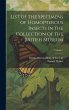 List of the Specimens of Homopterous... - Bild 1