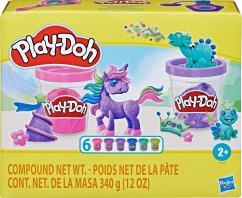 Image of Hasbro F99325L0 - Play-Doh Glitzerknete, Funkelknete, 6 Dosen je 56g