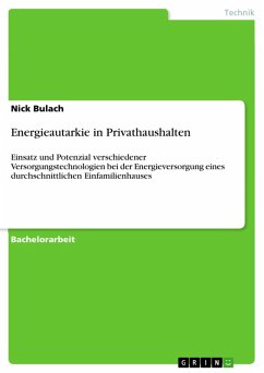 Energieautarkie in Privathaushalten (eBook, PDF)