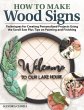 How to Make Wood Signs (eBook, ePUB) - Bild 1