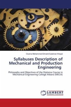 Syllabuses Description of Mechanical and Production Engineering