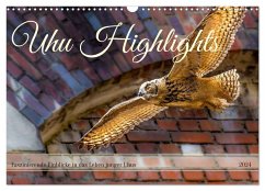 Uhu Highlights (Wandkalender 2024 DIN A3 quer), CALVENDO Monatskalender