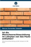 Ist die Menschenrechtserziehung im Lehrplan von São Paulo enthalten?