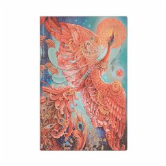 Paperblanks 2024 Firebird Birds of Happiness 12-Month Flexi Maxi Horiztonal 176 Pg 100 GSM