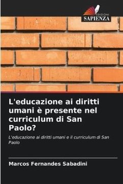 L'educazione ai diritti umani è presente nel curriculum di San Paolo? - Sabadini, Marcos Fernandes