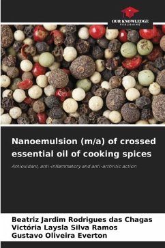 Nanoemulsion (m/a) of crossed essential oil of cooking spices - Chagas, Beatriz Jardim Rodrigues das;Ramos, Victória Laysla Silva;Everton, Gustavo Oliveira