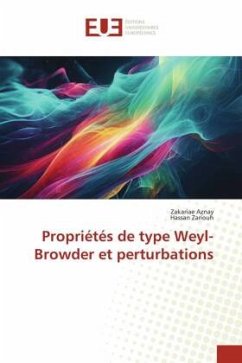 Propriétés de type Weyl-Browder et perturbations - Aznay, Zakariae;Zariouh, Hassan
