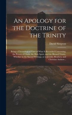 An Apology for the Doctrine of the Trinity - Simpson, David