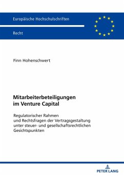 Mitarbeiterbeteiligungen im Venture Capital - Hohenschwert, Finn