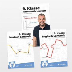 Cover 9. Klasse Hauptfächer Set komplett (Mathe, Deutsch, Englisch) / Lernheft, Übungsheft / Rechnen, Rechtschreibung, Übungen, Grammatik