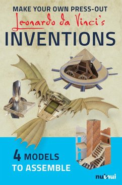 Cover Make your own press-out. Leonardo Da Vinci's inventions. Stacca e crea
