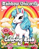 Rainbow Unicorns Coloring Book