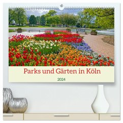 Parks und Gärten in Köln (hochwertiger Premium Wandkalender 2024 DIN A2 quer), Kunstdruck in Hochglanz - Schittenhelm, Elisabeth