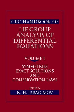 CRC Handbook of Lie Group Analysis of Differential Equations, Volume I (eBook, ePUB) - Ibragimov, Nail H.