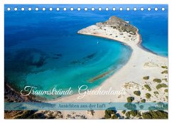 Traumstrände Griechenlands (Tischkalender 2024 DIN A5 quer), CALVENDO Monatskalender