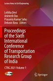 Proceedings of the Sixth International Conference of Transportation Research Group of India