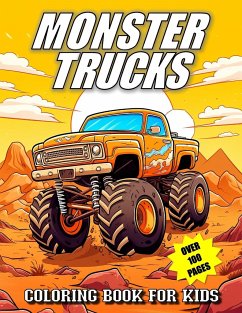Monster Trucks Coloring Book For Kids - Bean, Coco