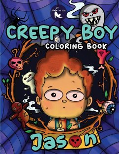 Creepy Boy Jason Coloring Book - Mula Cha Cha