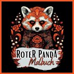 Schwarzes Malbuch &quote;Roter Panda&quote;.