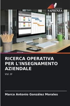 RICERCA OPERATIVA PER L'INSEGNAMENTO AZIENDALE - González Morales, Marco Antonio