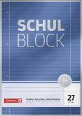 BRUNNEN Schulblock Premium A4 Lineatur 27 blau