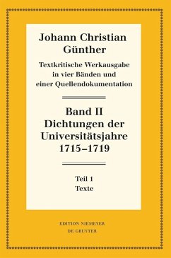 Dichtungen der Universitätsjahre 1715-1719