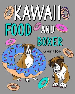 Kawaii Food and Boxer Coloring Book - Paperland