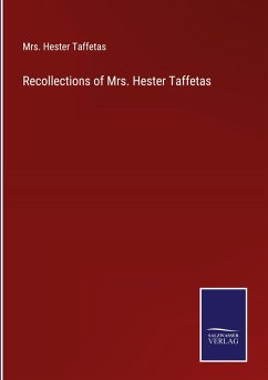 Cover Recollections of Mrs. Hester Taffetas