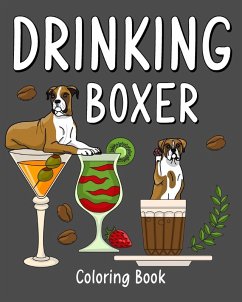 Cover Drinking Boxer Coloring Book