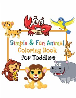 Simple & Fun Animals Coloring Book for Toddlers - House, Kolor