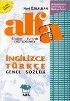 Alfa Ingilizce-Türkce Genel Sözlük Ciltli - Özbalkan, Nuri