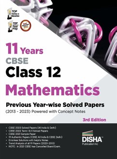 11 Years CBSE Class 12 Mathematics Previous Year-wise Solved Papers (2013 - 2023) powered with Concept Notes 3rd Edition   Previous Year Questions PYQs - Disha Experts