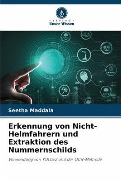 Erkennung von Nicht-Helmfahrern und Extraktion des Nummernschilds - Maddala, Seetha