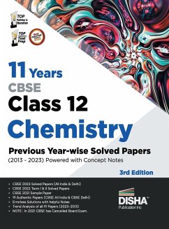 11 Years CBSE Class 12 Chemistry Previous Year-wise Solved Papers (2013 - 2023) powered with Concept Notes 3rd Edition   Previous Year Questions PYQs - Disha Experts