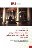 Le contrôle de proportionnalité des limitations aux droits de l'Homme