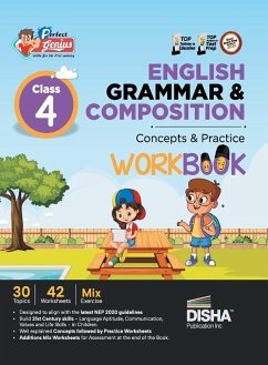 Cover Perfect Genius Class 4 English Grammar & Composition Concepts & Practice Workbook   Follows NEP 2020 Guidelines